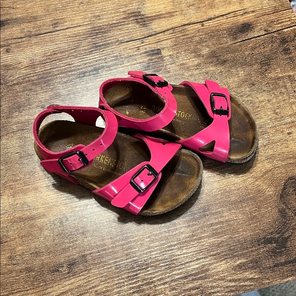 Birkenstock Kids Rio Pink Sandals Size 25 - Picture 2 of 4